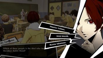 Persona 5 X answer to “Which of these people is the thief who inspired Slovakia’s Robin Hood?”